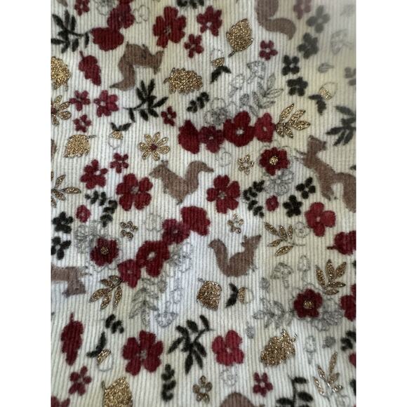 The Prairie By Rachel Ashwell Girls 4T Floral Fall Squirrel Corduroy Dress #5475 - Picture 10 of 10